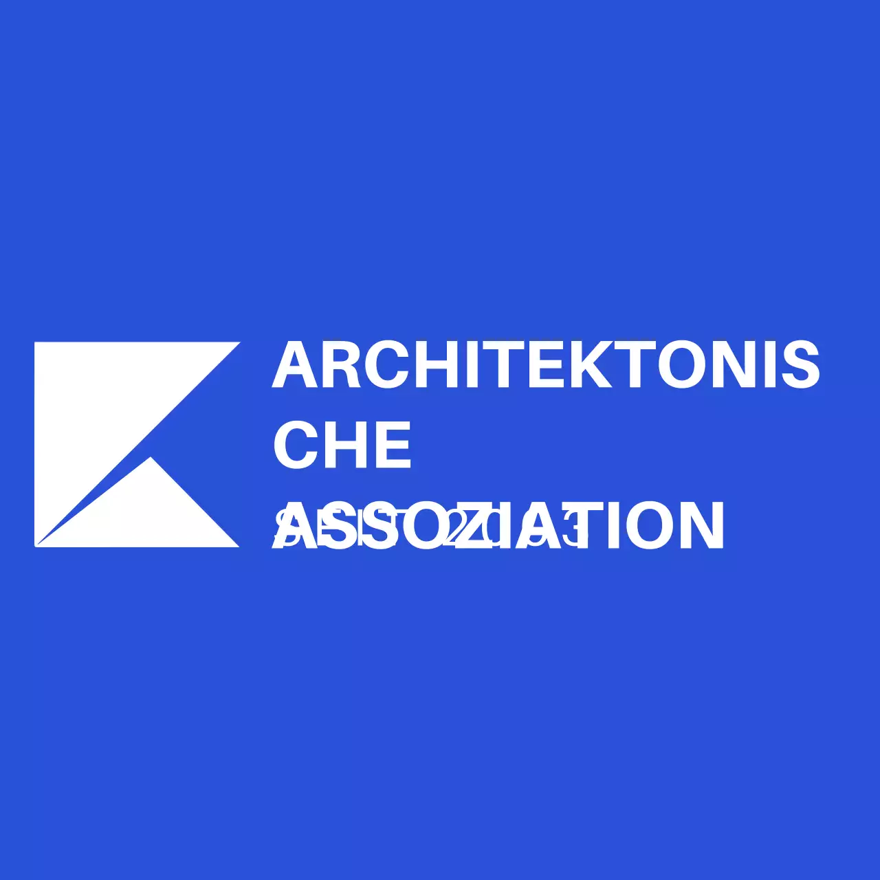 Blauer moderner Logo-Schriftzug