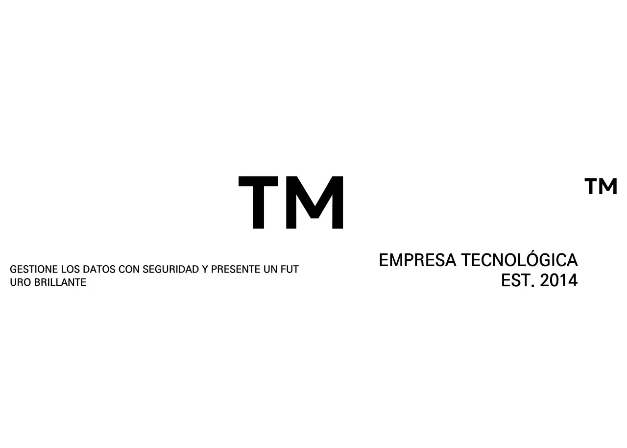 Logotipo corporativo sencillo en negro