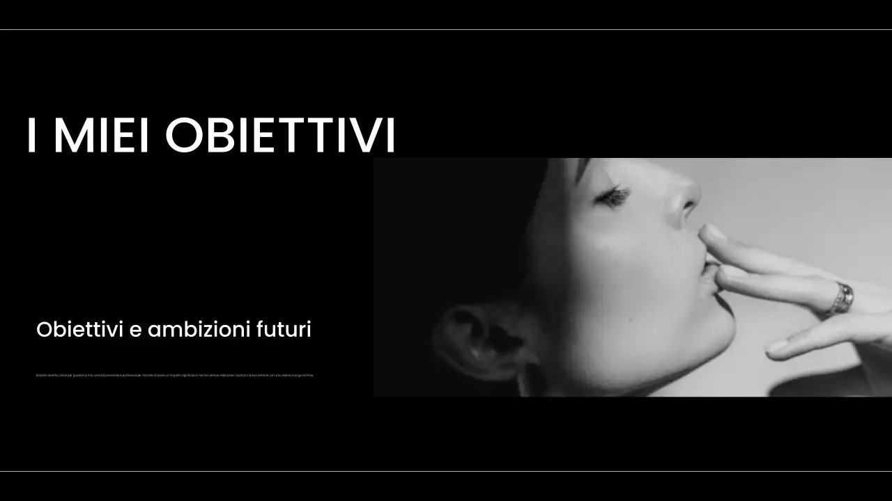 portfolio moderno di presentazione in bianco e nero