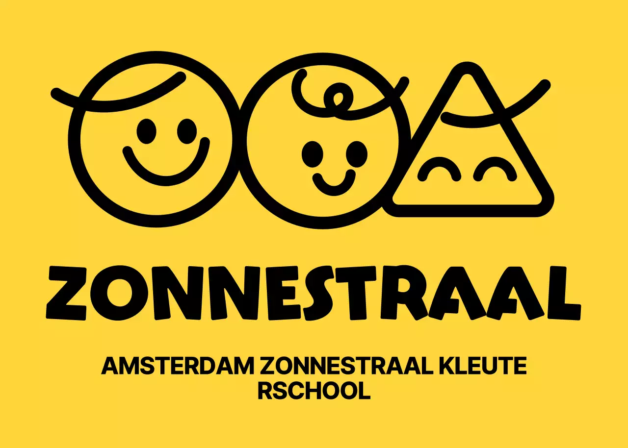 Kleuterlogo met eenvoudige tekens