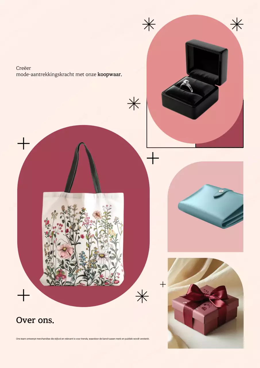 Beige moderne mode advertentie