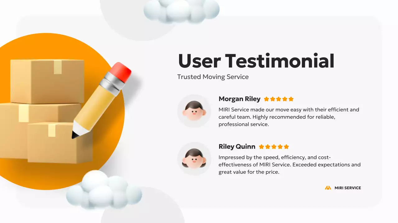 오렌지 모던 이사 프로모션 프리젠테이션