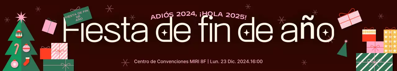 Burgundy Gift Box Fiesta de Navidad