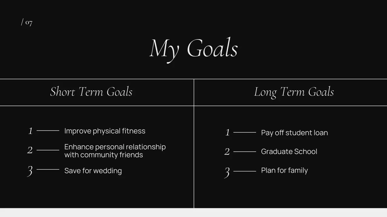 Trình bày Hồ sơ thanh lịch màu đen