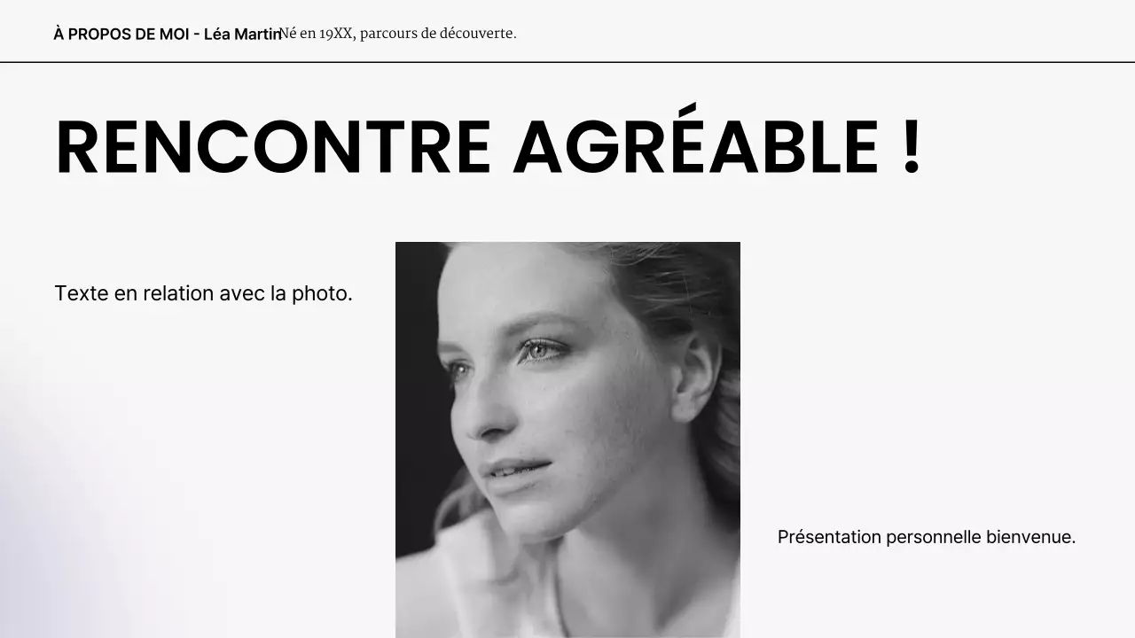 portefeuille de présentation moderne gris blanc