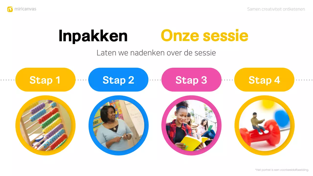 kleurrijke moderne brainstorm layout