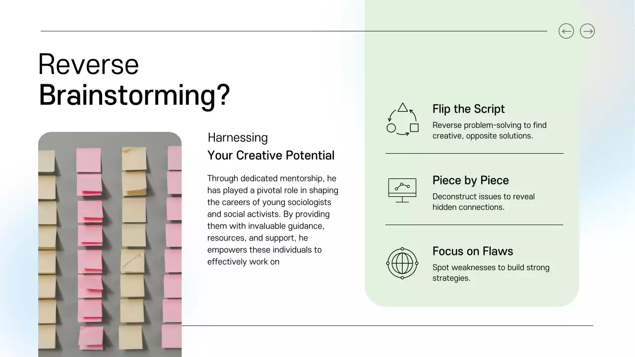 Blue Modern Brainstorming Guide Presentation