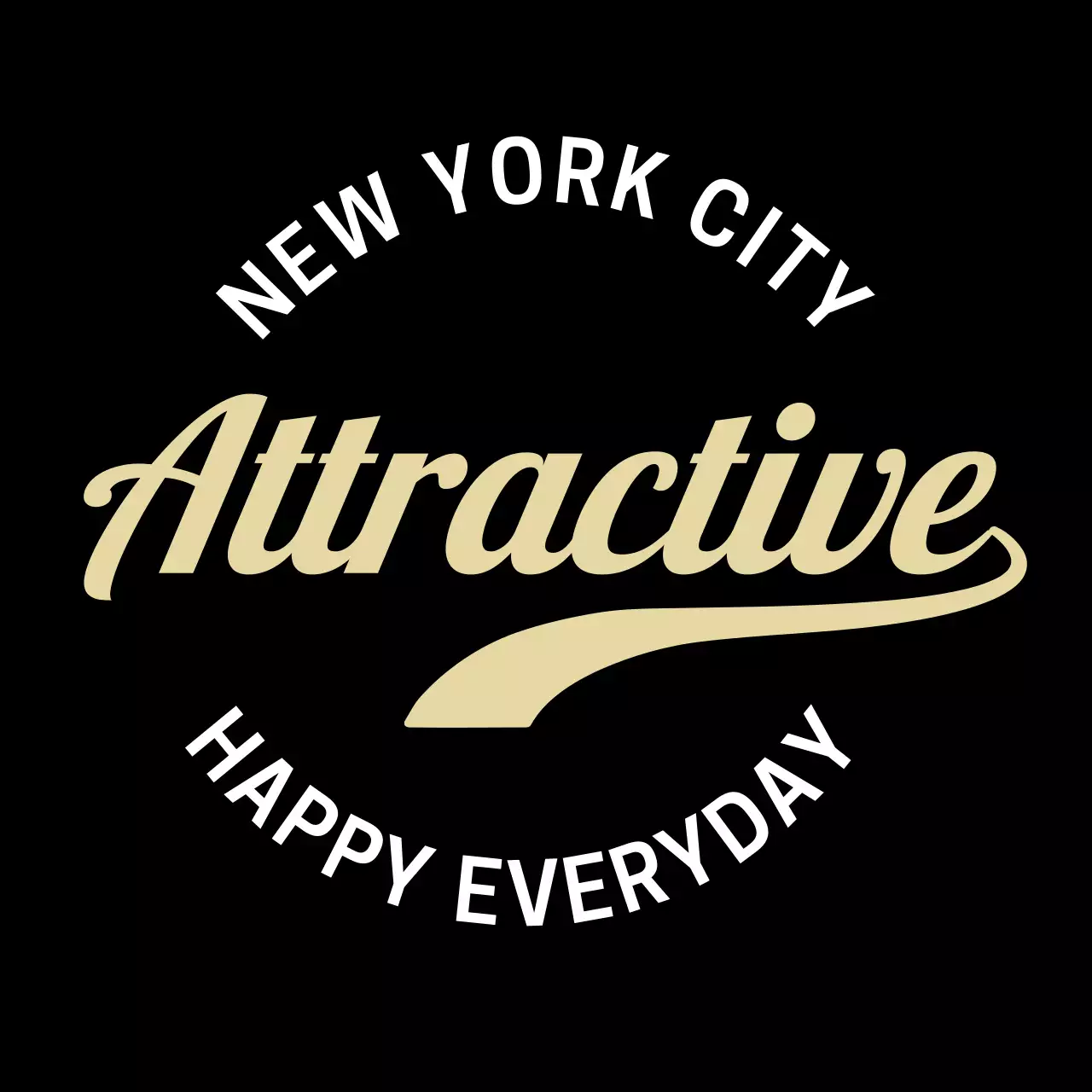 Handwritten typography in beige