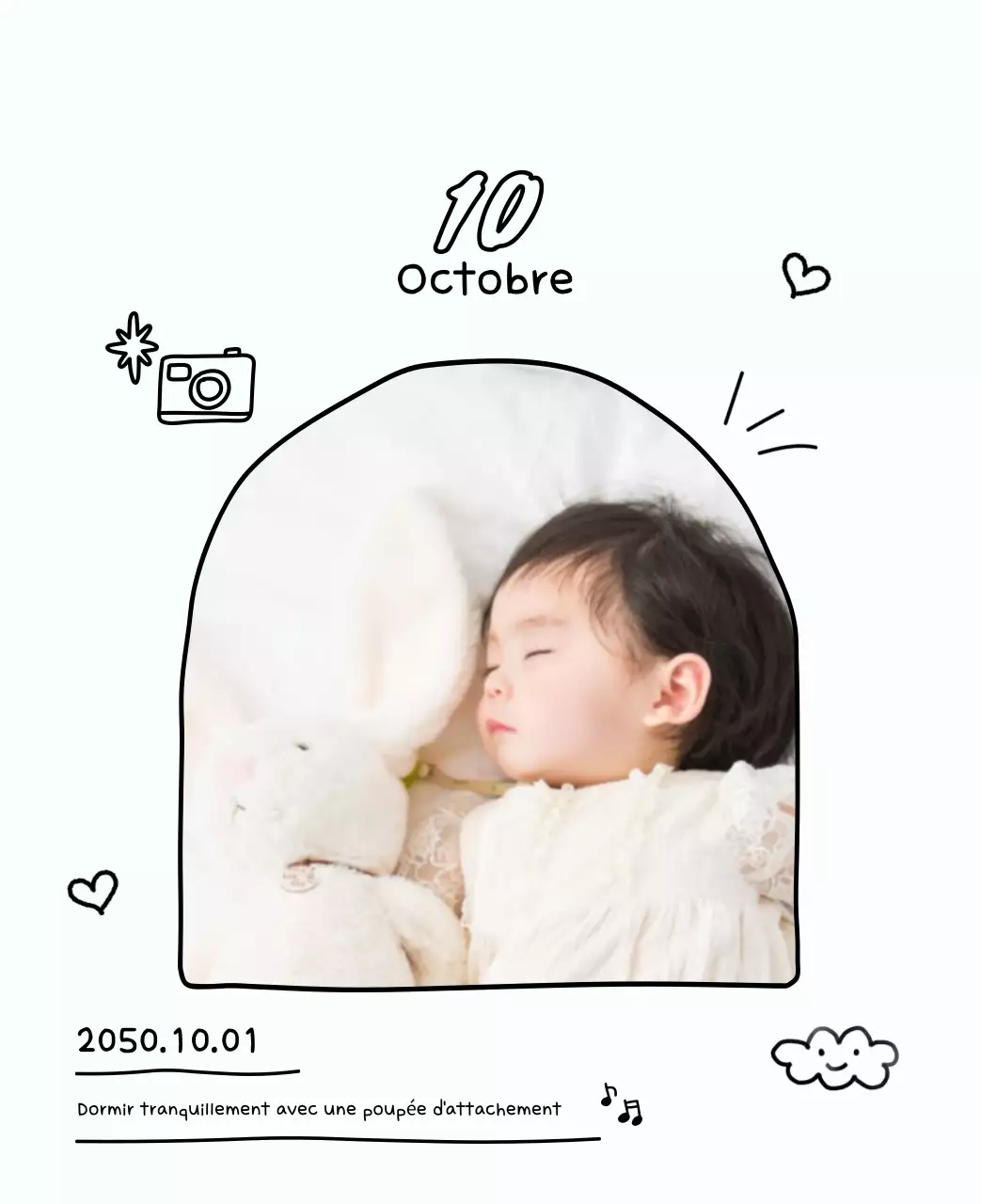 Adorable calendrier du Nouvel An