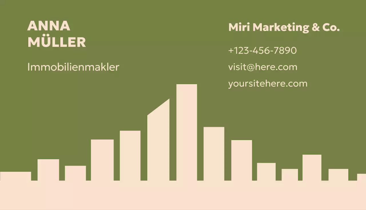 sage modern real estate card