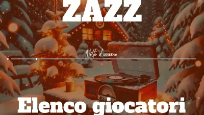 Pubblicità arancione di musica jazz natalizia retrò