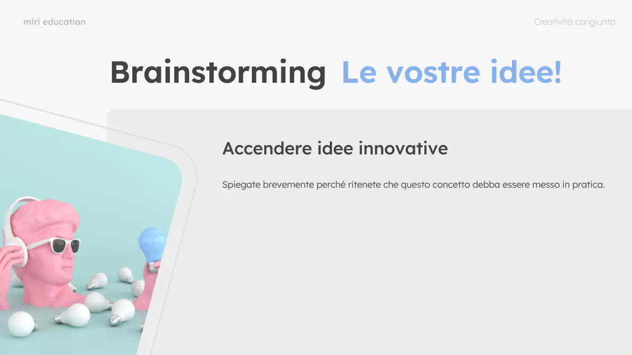 layout di guida al brainstorming moderno in rosa e menta