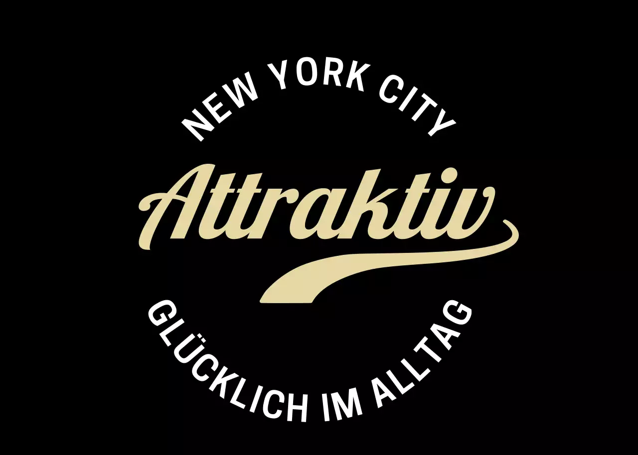 Handschriftliche Typografie in Beige