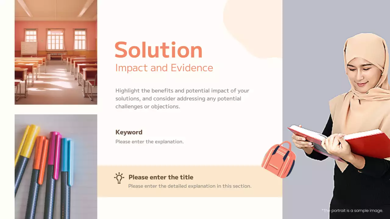 Orange Simple School Presentation