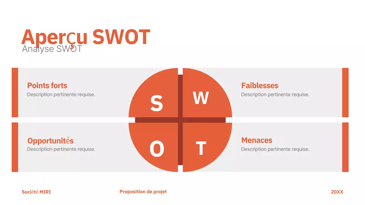 rouge moderne proposition de projet entreprise