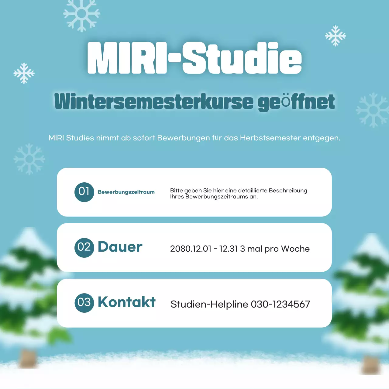 Hellblaue gemütliche Azubi-Einstellung