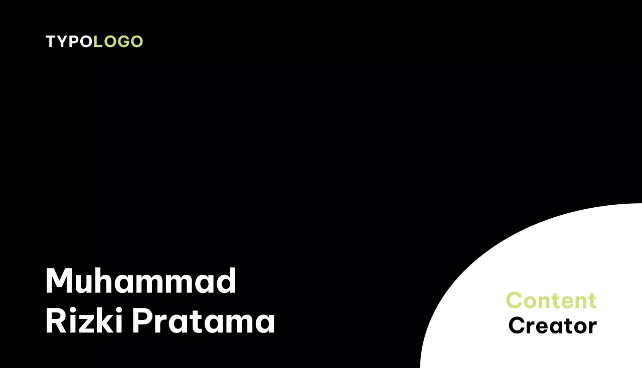 Green Minimal Business Card