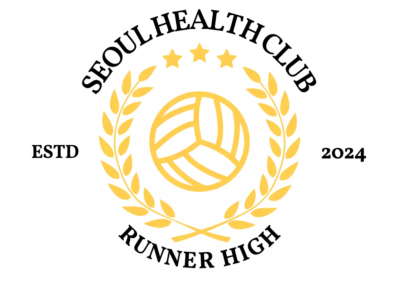 Logo klub atletik sederhana dengan kemenangan