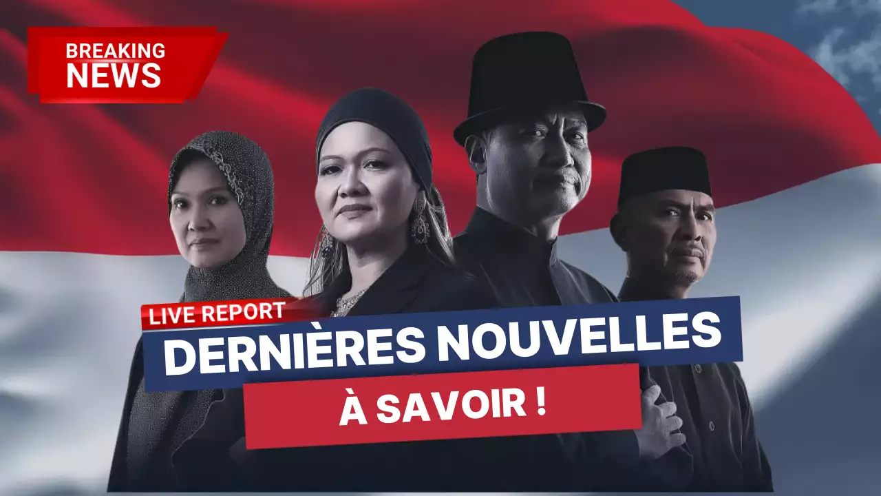 red modern news announcement