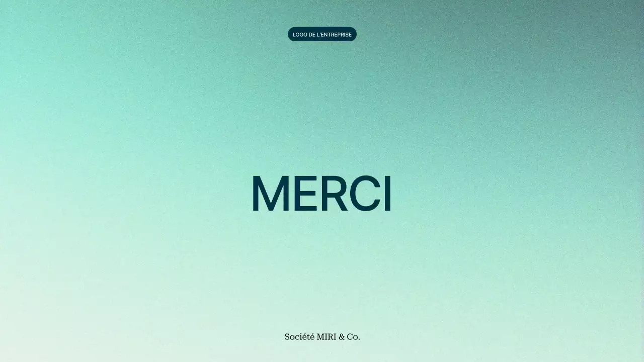 vert dégradé moderne Proposition de projet