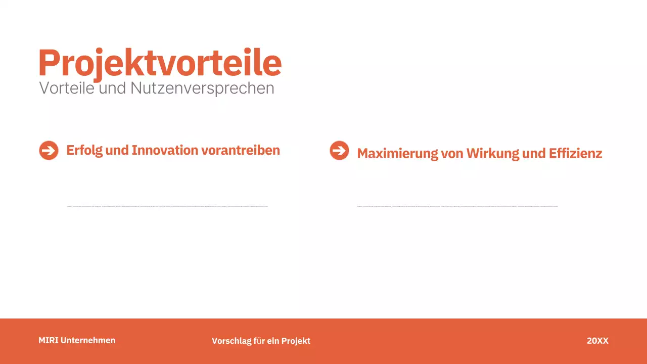 red modern project proposal business