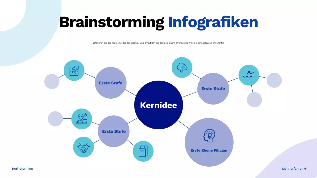 blue creative brainstorming guide