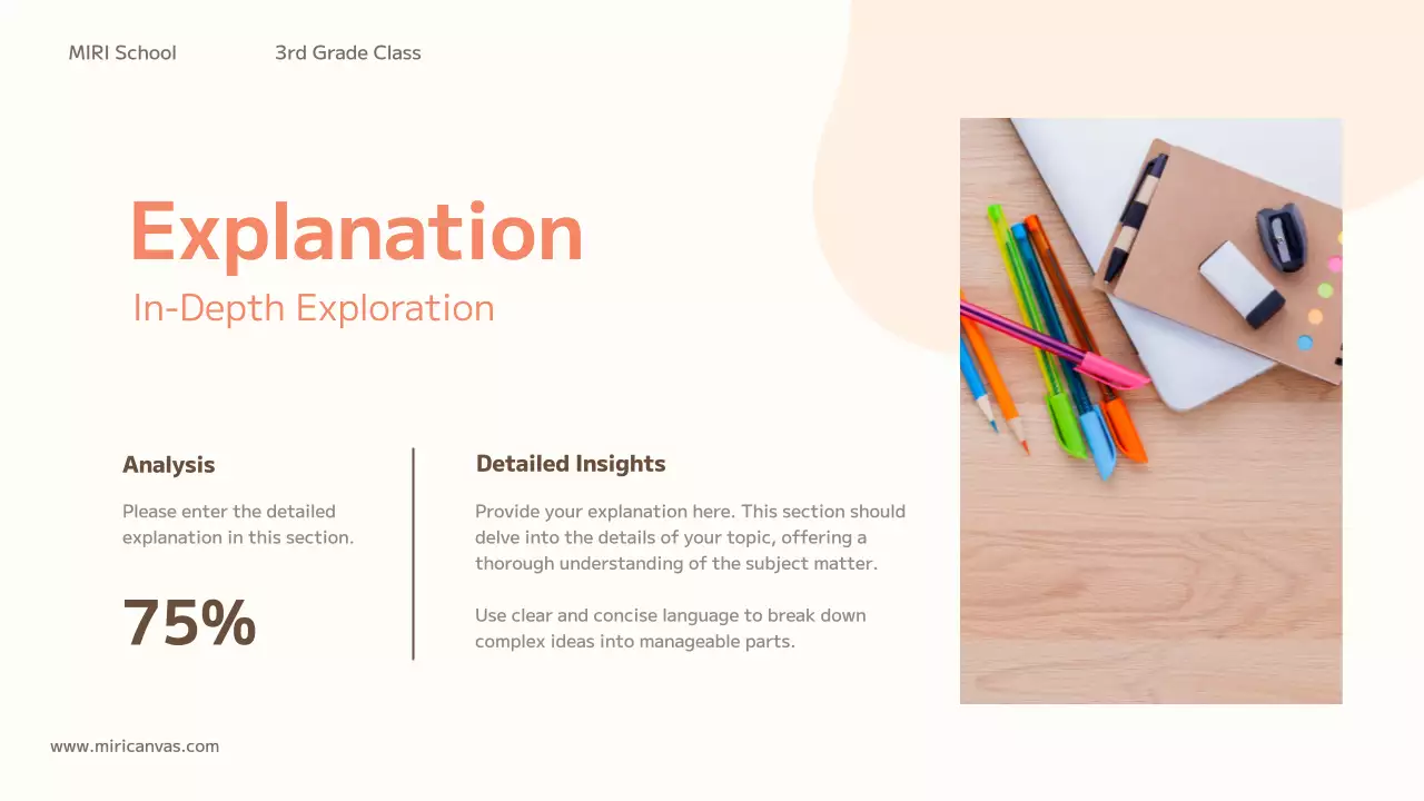 Orange Simple School Presentation