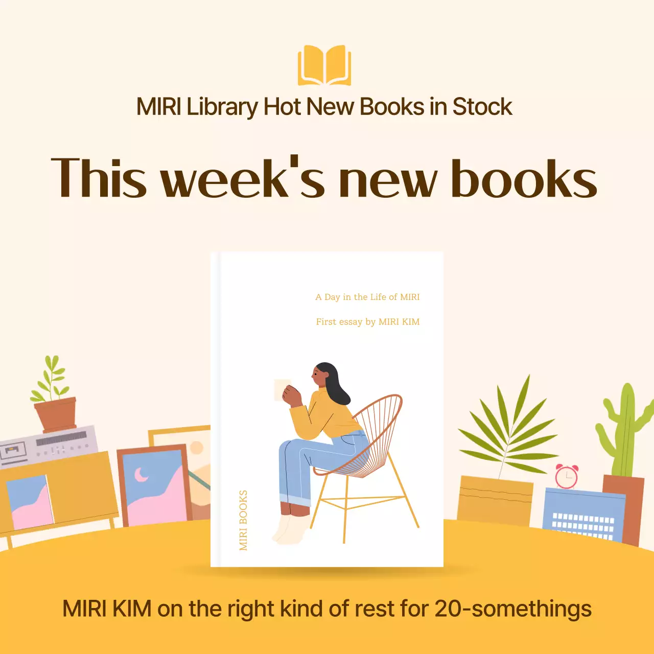 Posting Media Sosial Promosi Buku Modern Beige