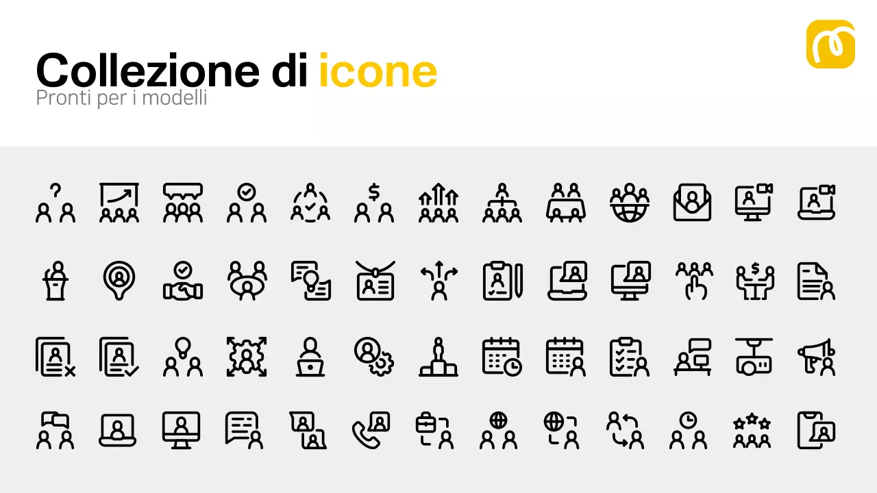 layout moderno e colorato per il brainstorming