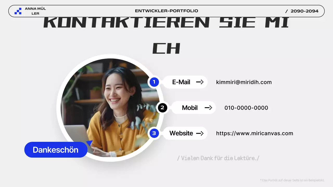 Einführung in das Grey Modern Portfolio