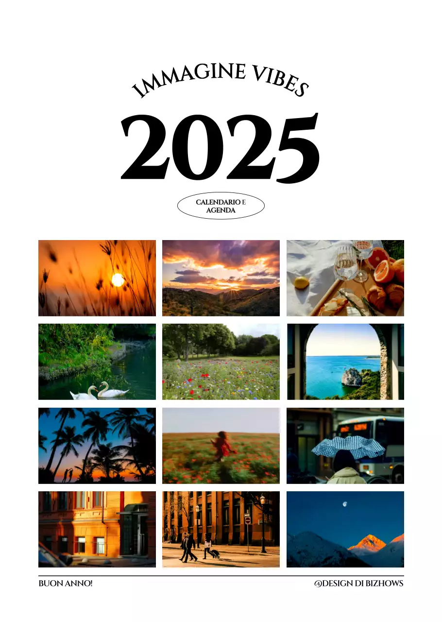 Calendario fotografico semplice