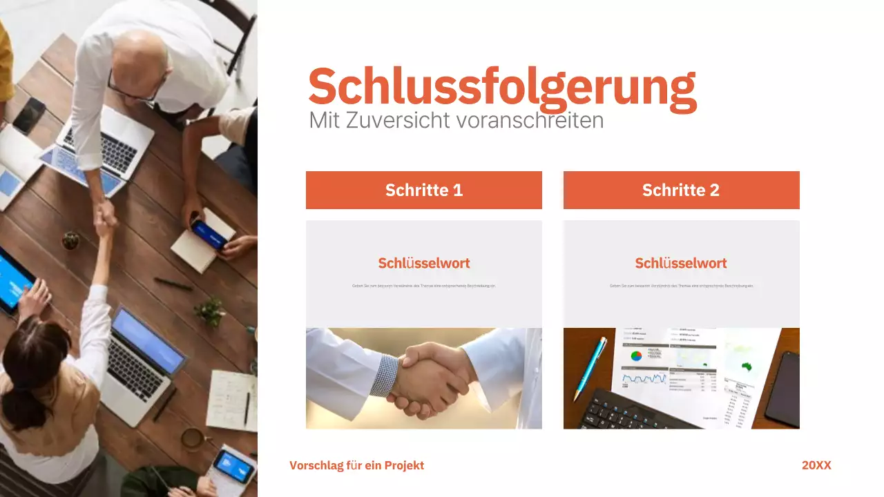 red modern project proposal business