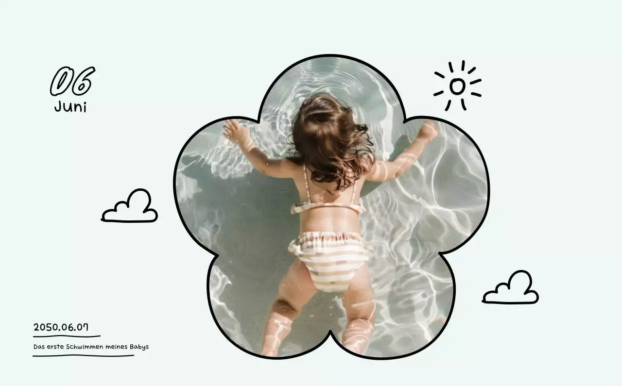 Niedliche Zeichnung Fotokalender