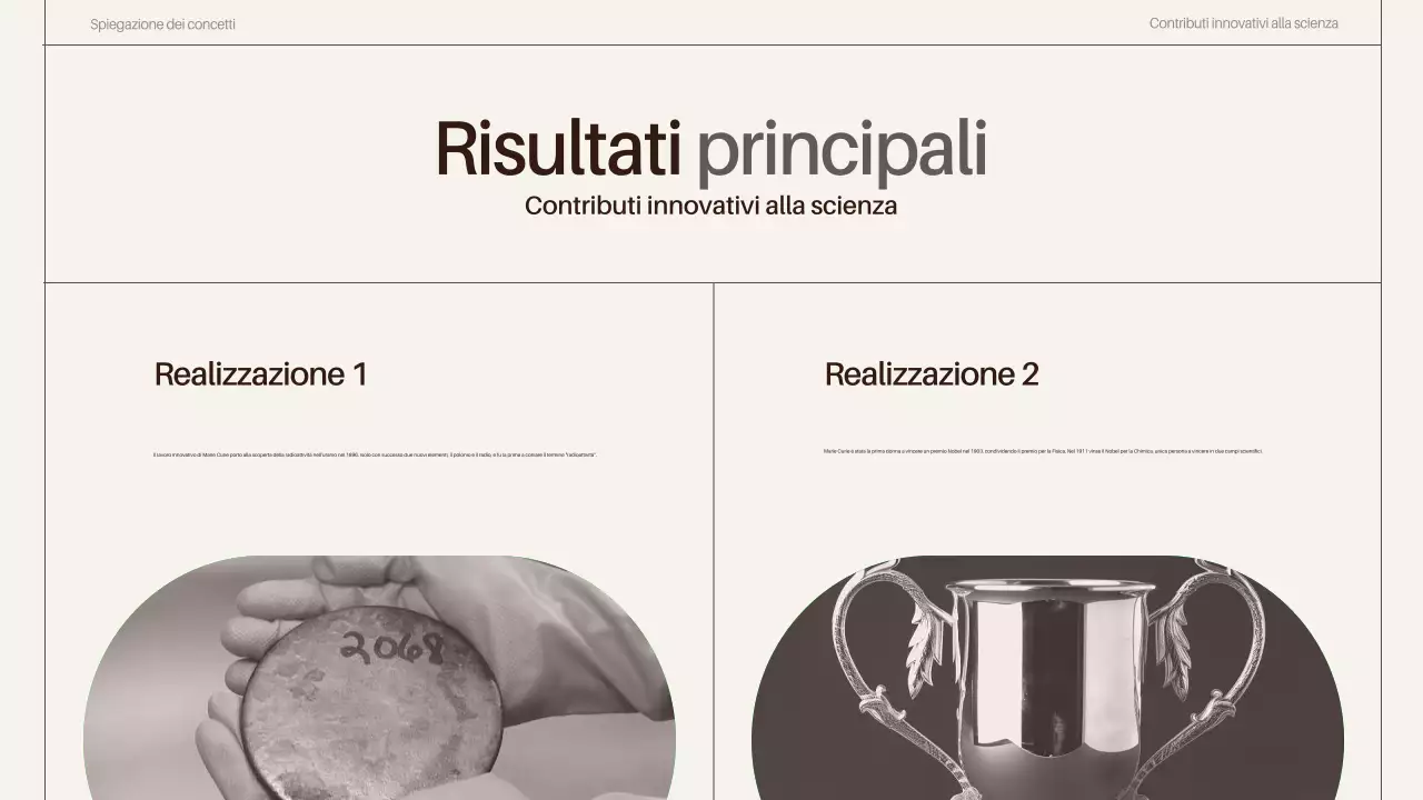 presentazione delle biografie degli scienziati di classe brown