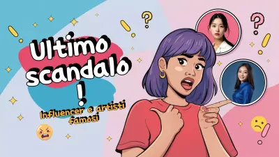 fumetto blu influencer notizie annuncio