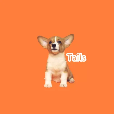 Hewan peliharaan lucu berwarna oranye