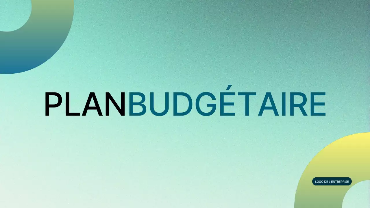 vert dégradé moderne Proposition de projet