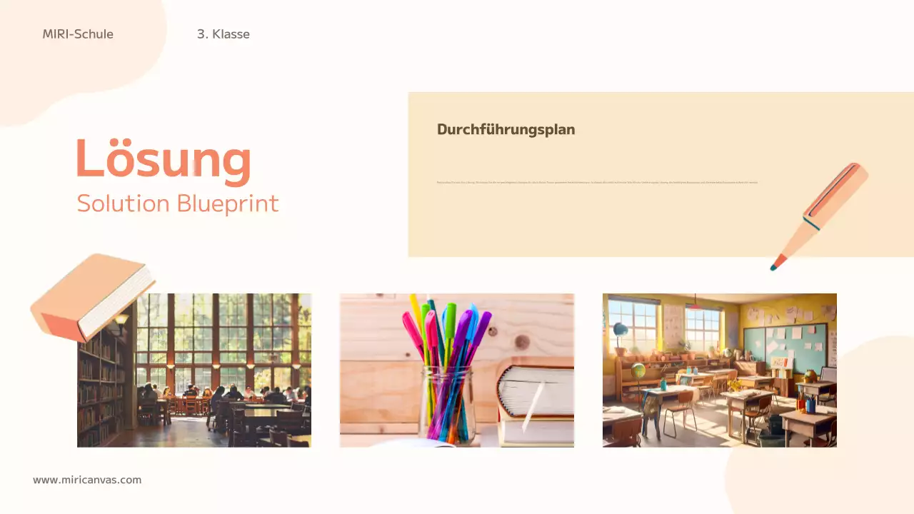 orangefarbene trendige Bildungsklasse