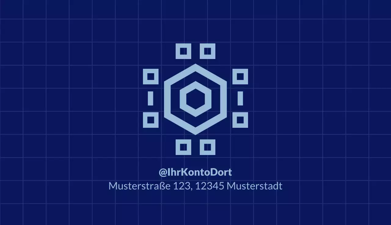 blaue moderne Visitenkarte