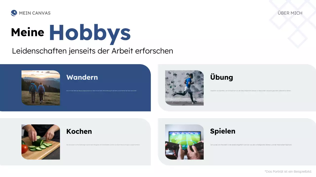 blue modern about me business