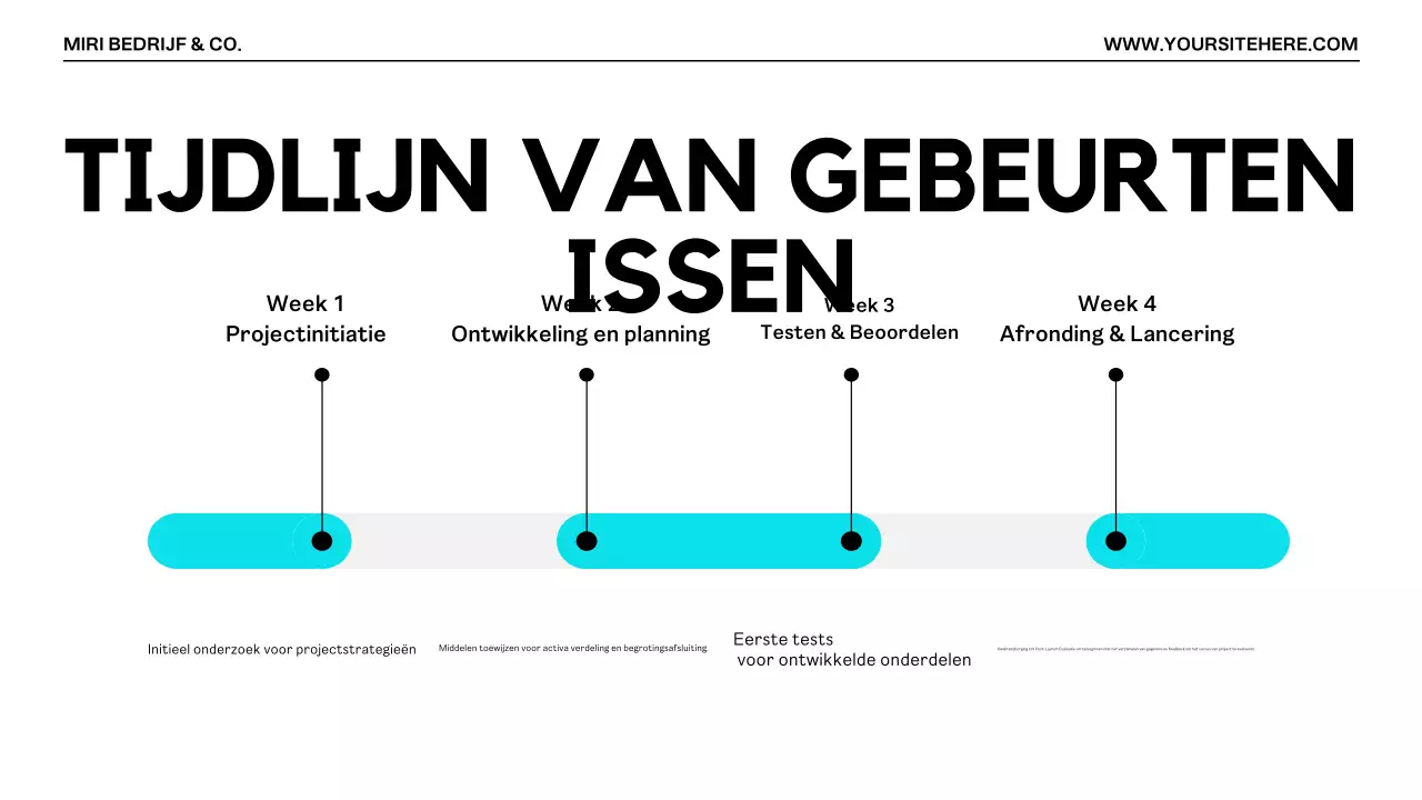 Presentatie Modern Projectvoorstel Oranje Zwart