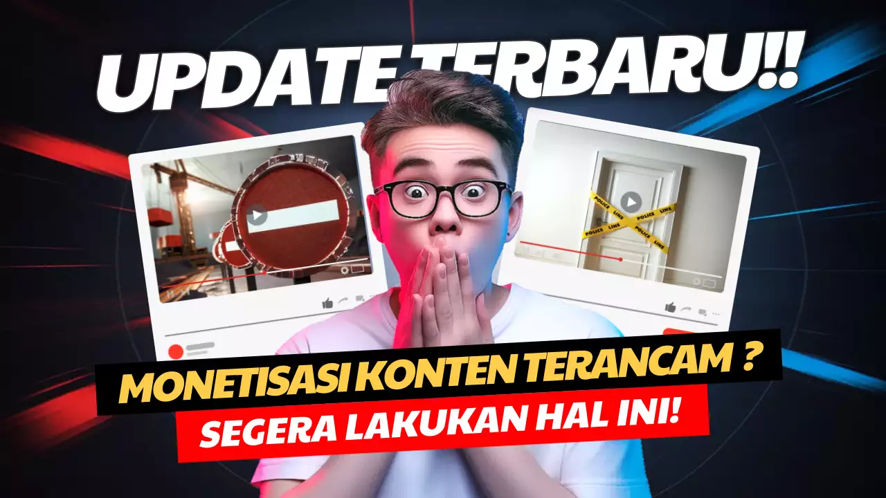 Blue Trendy Content Update Announcement YouTube Thumbnail