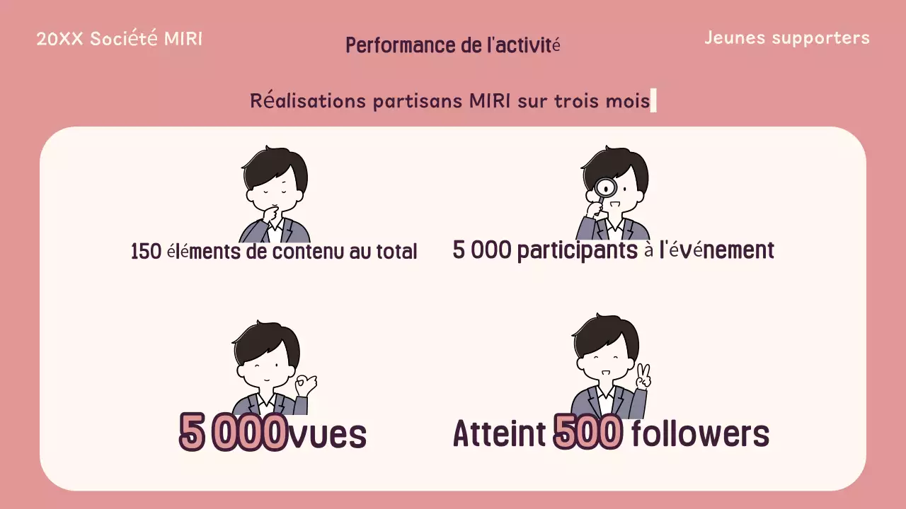 Recrutement de jeunes en rose