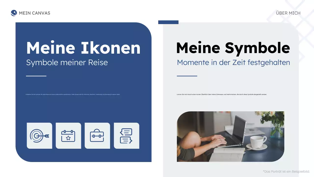 blue modern about me business