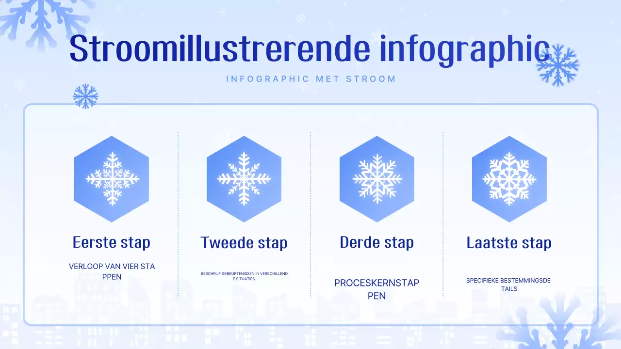 Lichtblauwe strakke presentatie uitgelegd