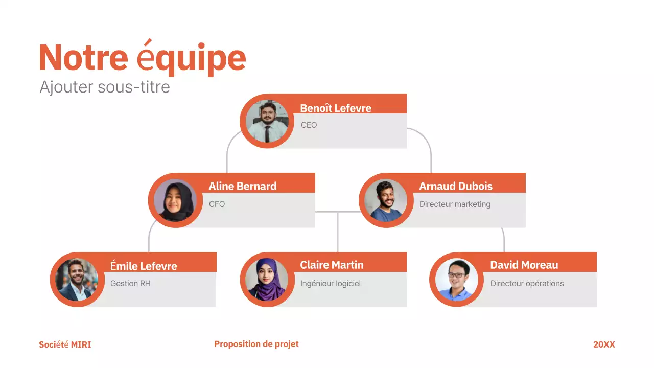 rouge moderne proposition de projet entreprise