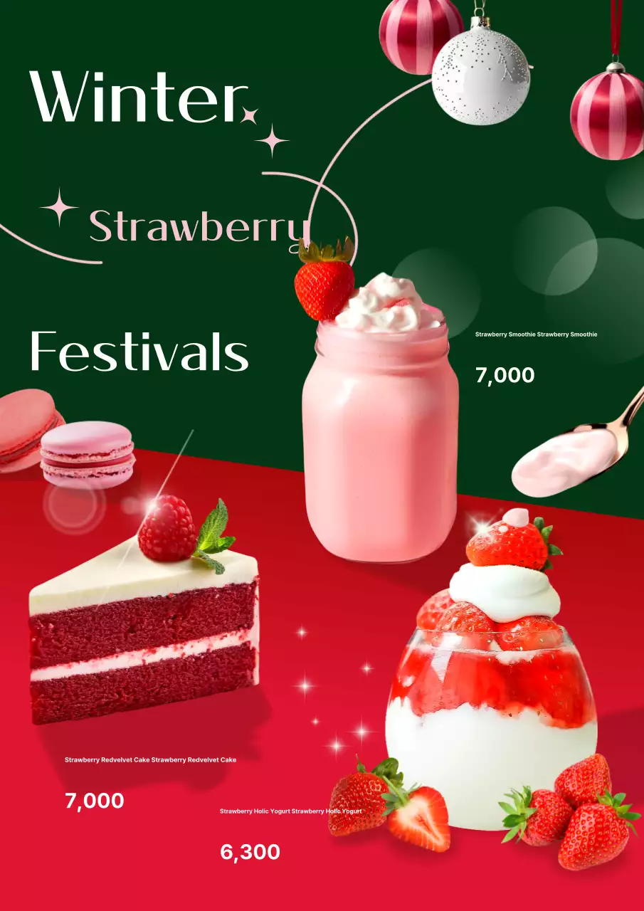 Promote your red pop dessert