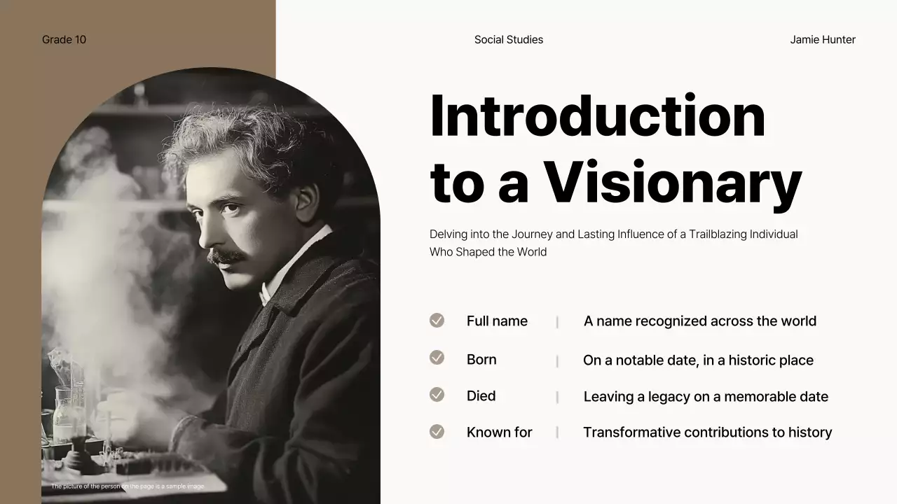 Beige Vintage History Course Presentation