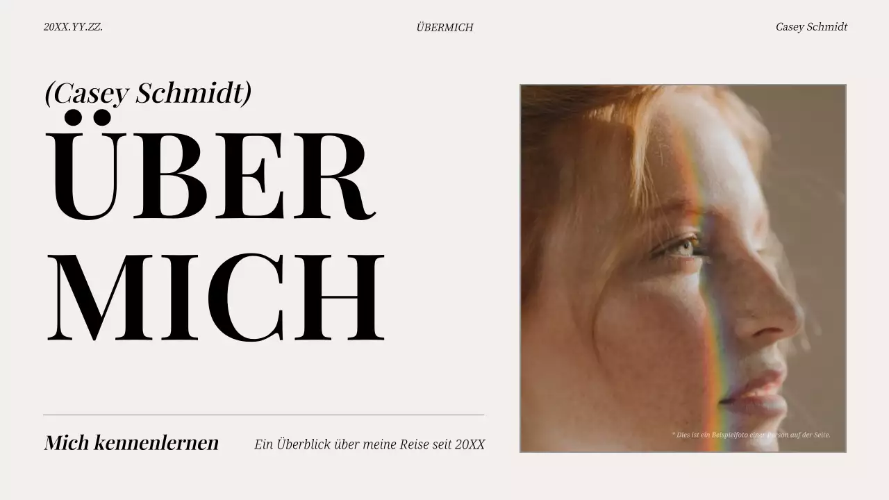 beige moderne Selbstdarstellung Tonhöhe