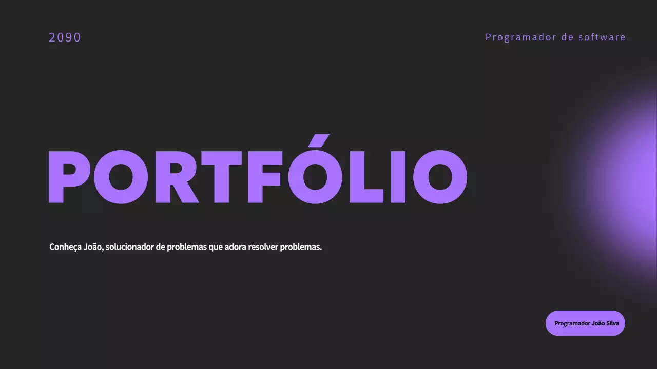 Apresentação do portefólio minimalista Mauve